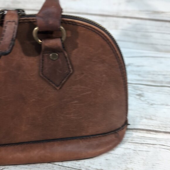 I Medici Firenze Brown Leather Satchel Handbag Women’s Small - Picture 8 of 13